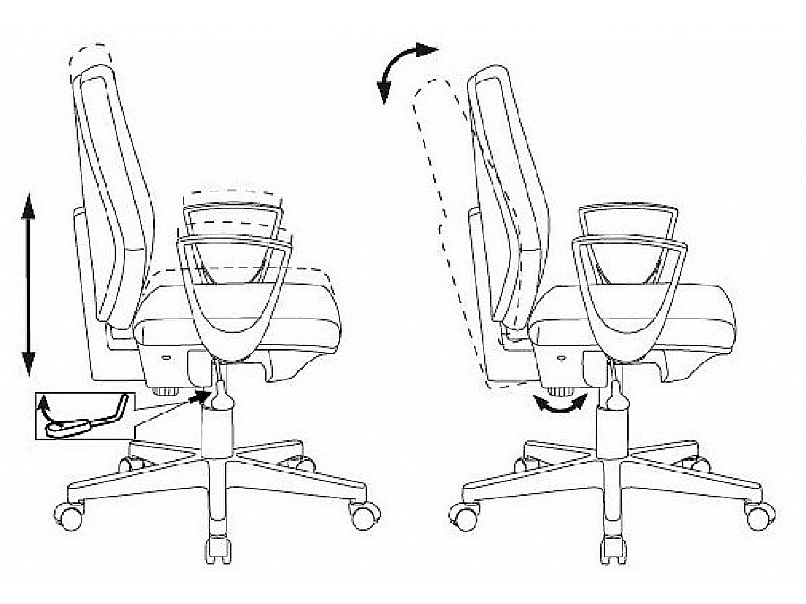 Кресло компьютерное Бюрократ CH-W545