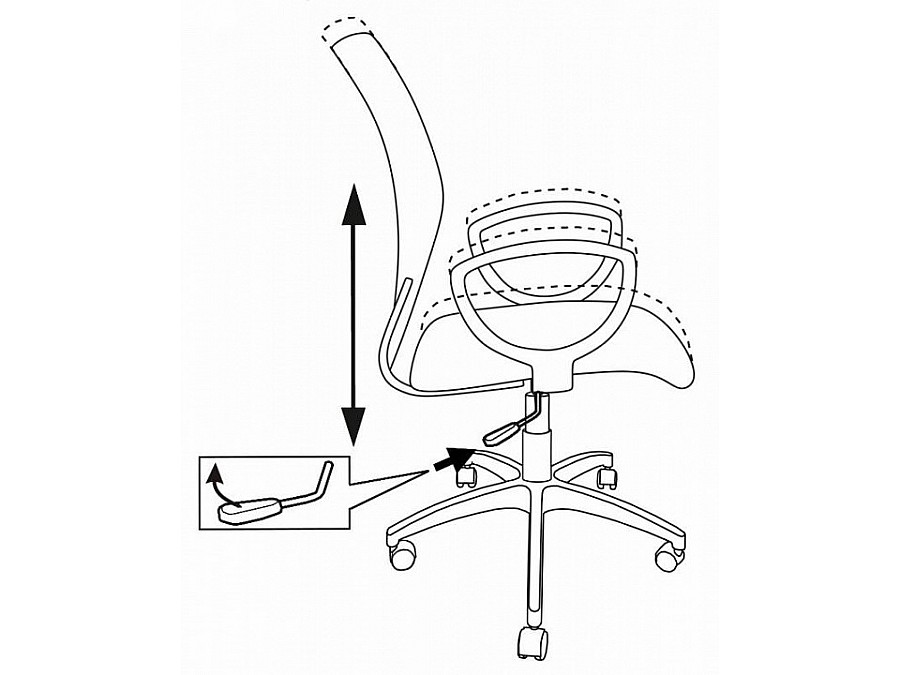 Кресло компьютерное Бюрократ CH-599/DB/TW-10N