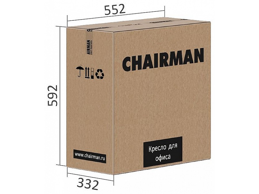 Кресло компьютерное Chairman 9801 Black