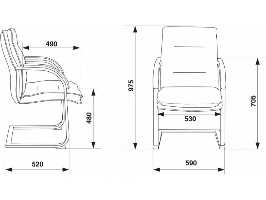 Кресло T-9927SL-Low-V/Chok