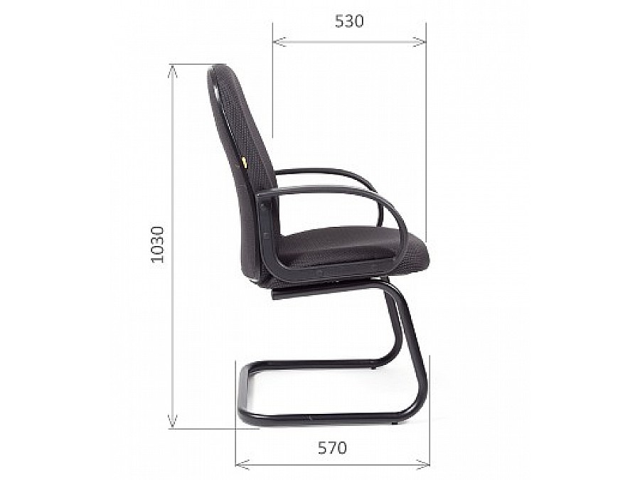 Кресло Chairman 279V черный/черный