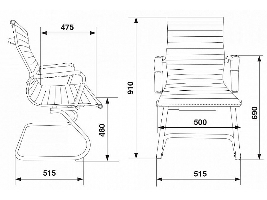 Кресло CH-833-LOW-V/BLACK