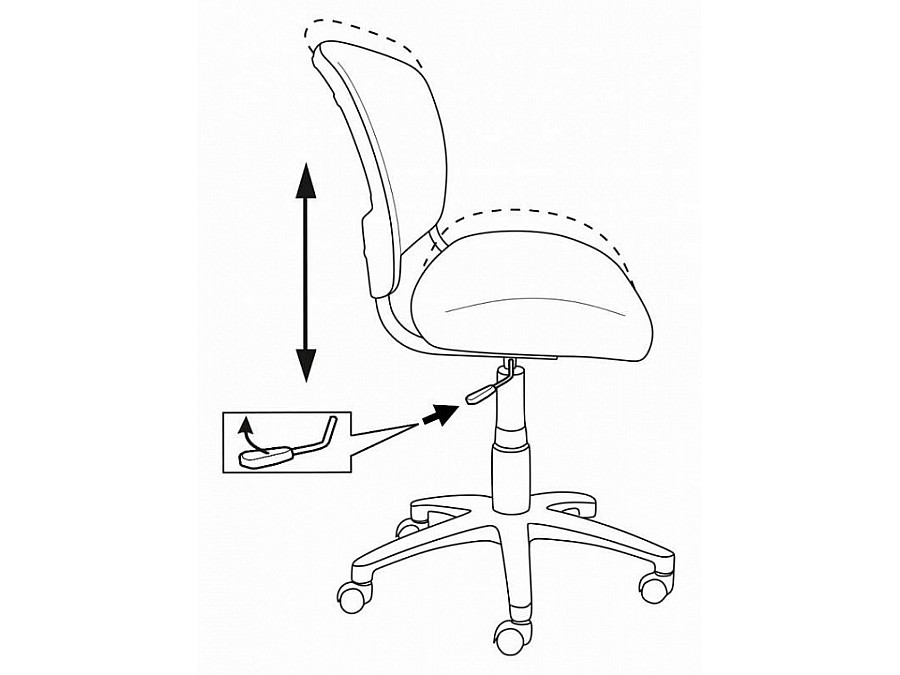 Стул компьютерный Бюрократ CH-296NX/15-21