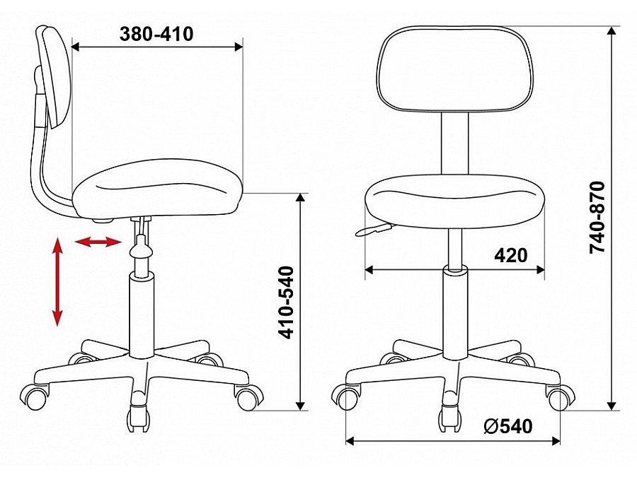 Стул компьютерный CH-1201NX/G