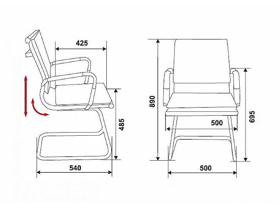 Стул Бюрократ CH-993-low-v