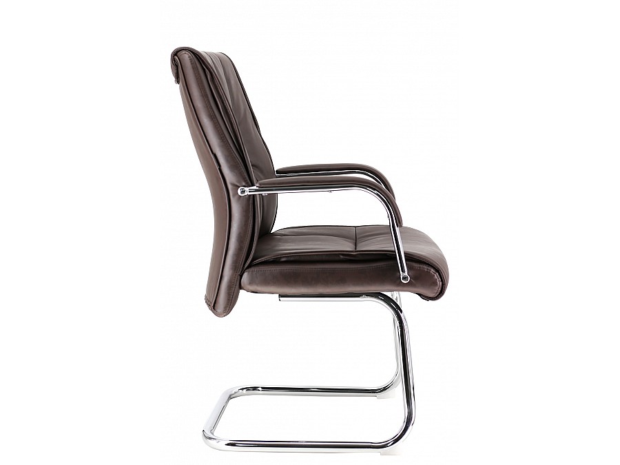 Кресло компьютерное Everprof Kent CF Экокожа Коричневый