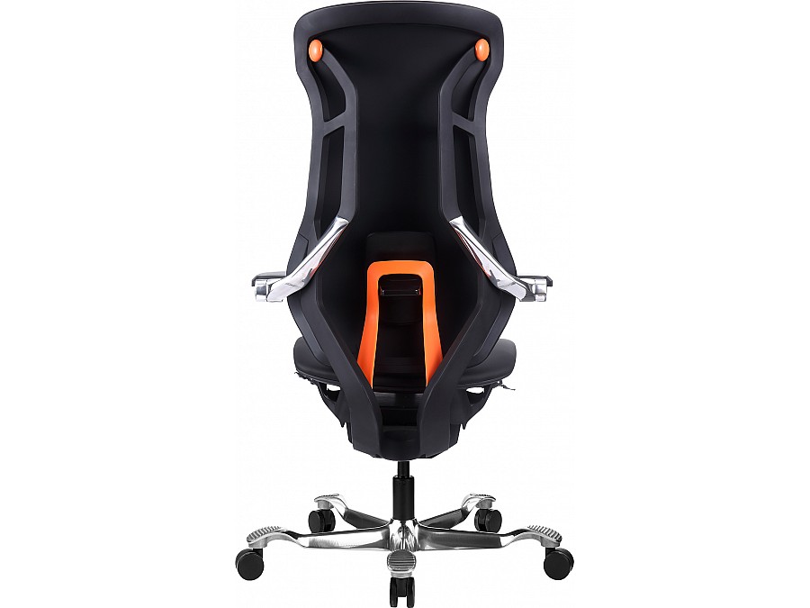 Эргономичное кресло Atom Black Экокожа Черный