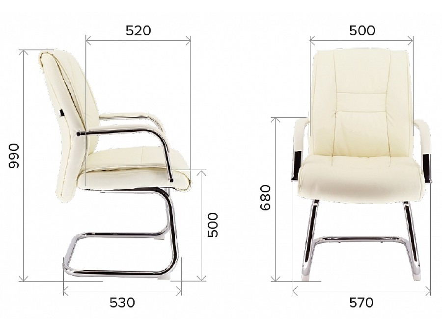 Кресло компьютерное Everprof Kent CF Экокожа Коричневый