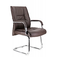 Кресло компьютерное Everprof Kent CF Экокожа Коричневый