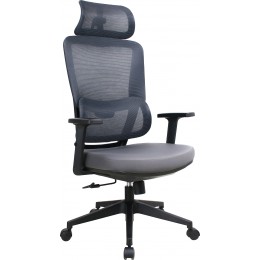 Эргономичное кресло Everprof Work (Ворк) Сетка Серый