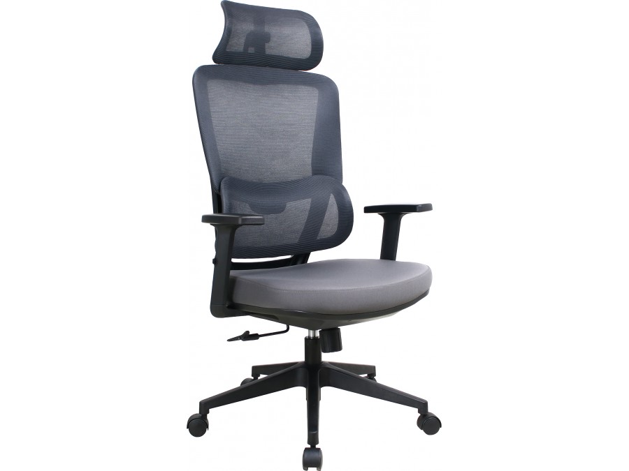 Эргономичное кресло Everprof Work (Ворк) Сетка Серый