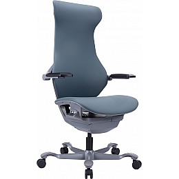 Эргономичное кресло Atom Grey Экокожа Серый