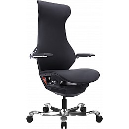 Эргономичное кресло Atom Black Экокожа Черный