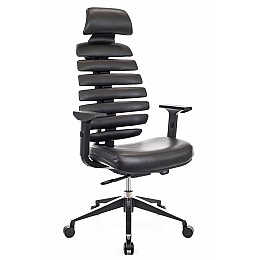 Кресло компьютерное Everprof Ergo Black Экокожа Черный