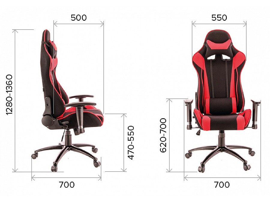 Кресло игровое Everprof Lotus S4 Ткань Красный