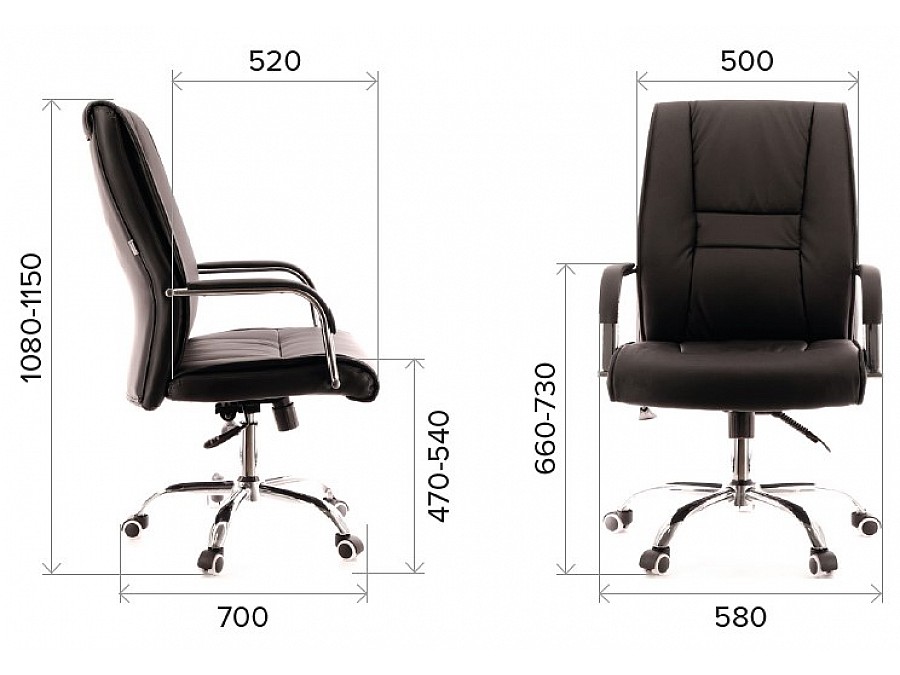 Кресло для руководителя Everprof Kent TM Экокожа Кремовый