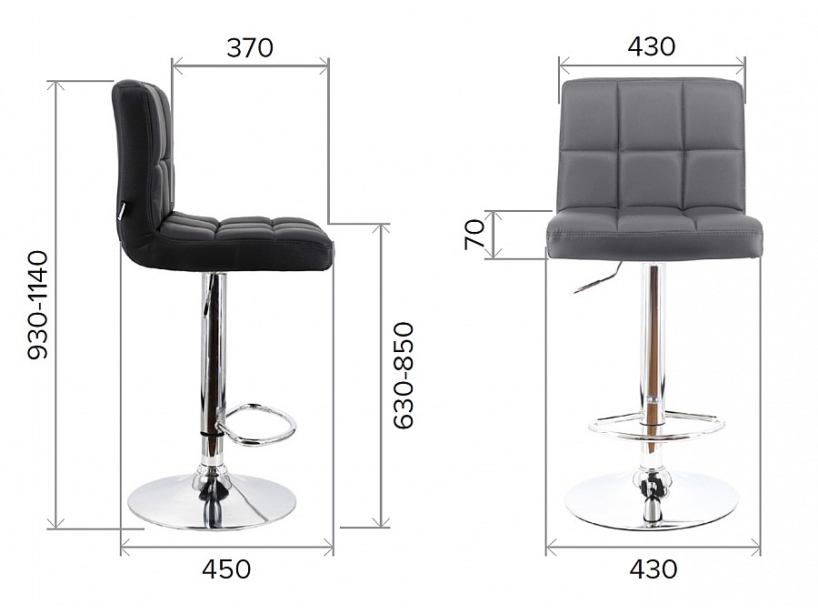 Стул барный Everprof Asti Экокожа Кремовый