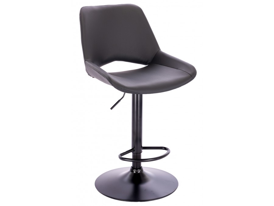 Стул барный Everprof Flash Экокожа Черный