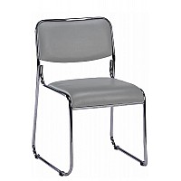 Кресло компьютерное Everprof Fix Chrome Экокожа Серый