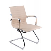 Кресло компьютерное Everprof Leo CF Экокожа Бежевый