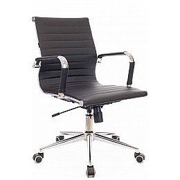 Кресло компьютерное Everprof Leo T Экокожа Черный