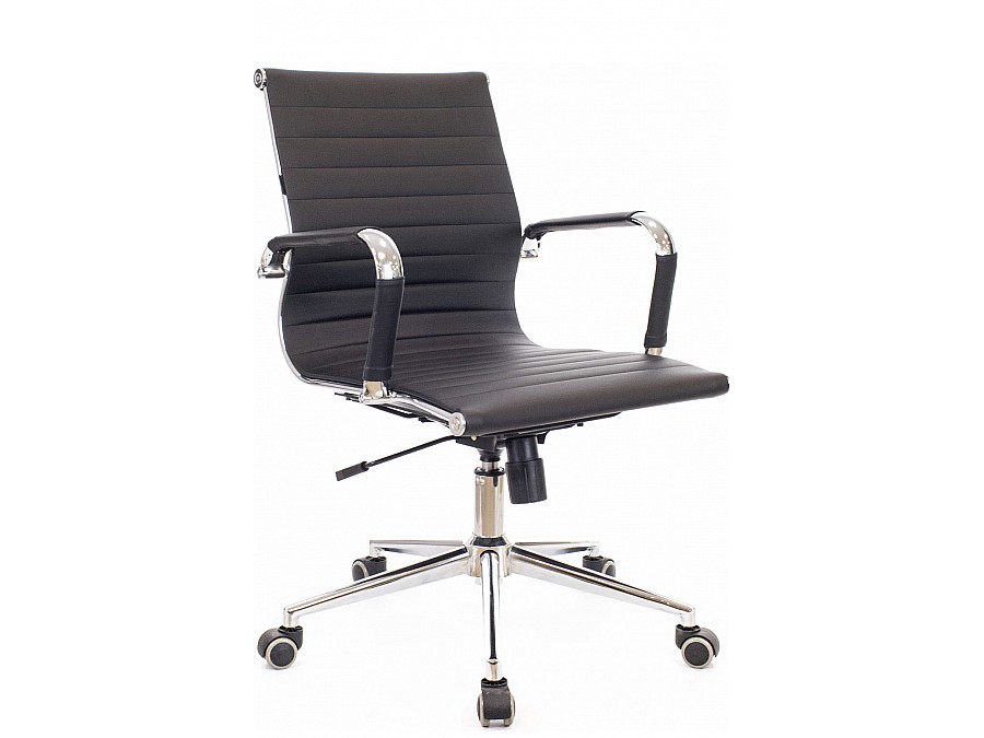 Кресло компьютерное Everprof Leo T Экокожа Черный