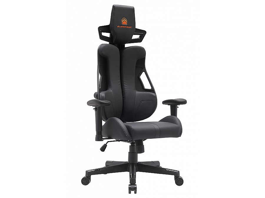 Кресло игровое Everprof Serval Q Экокожа Черный