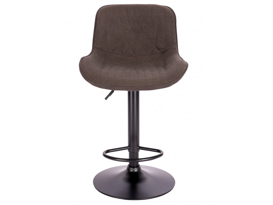 Барный стул Everprof Grace Black Ткань Темно-коричневый