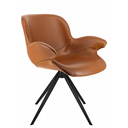 Обеденное кресло Everprof Aurora Экокожа Коричневый