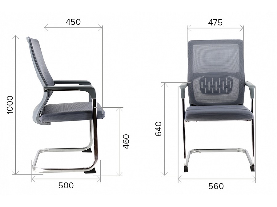 Кресло компьютерное Everprof EP-510 Grey Сетка Серый