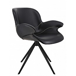Обеденное кресло Everprof Aurora Экокожа Черный