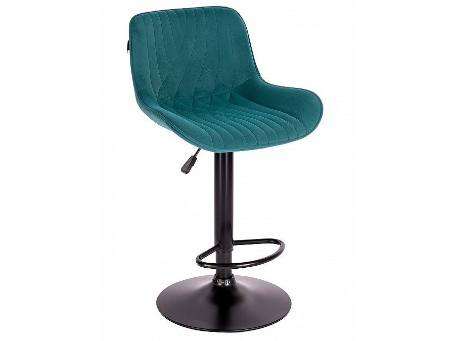 Барный стул Everprof Grace Black Ткань Темно-зеленый