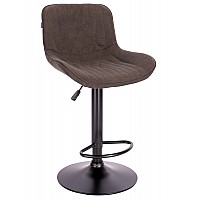 Барный стул Everprof Grace Black Ткань Темно-коричневый