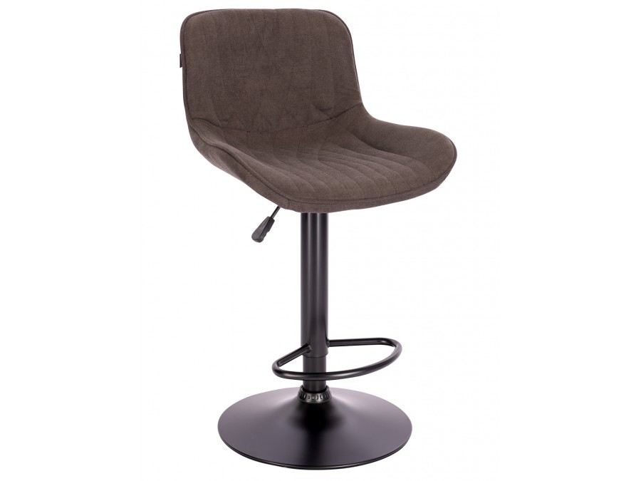 Барный стул Everprof Grace Black Ткань Темно-коричневый