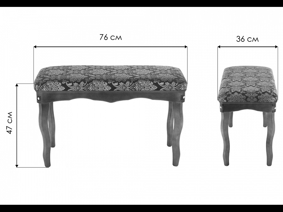 Банкетка Амадео бежевая