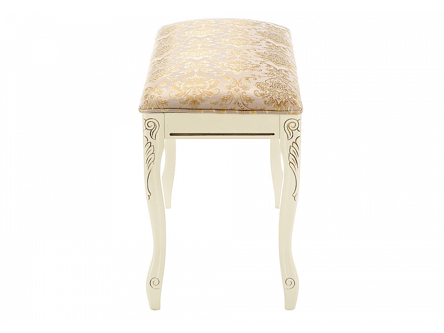 Банкетка Валентино патина золото / бежевый