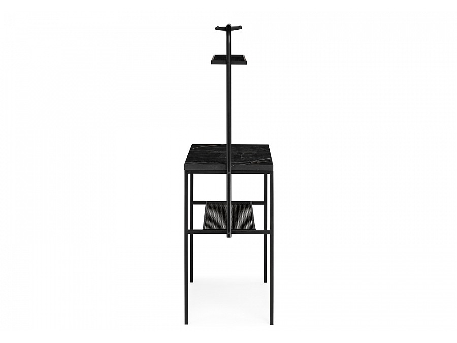 Барный стол Нари 120х50х171 файерстоун / черный матовый