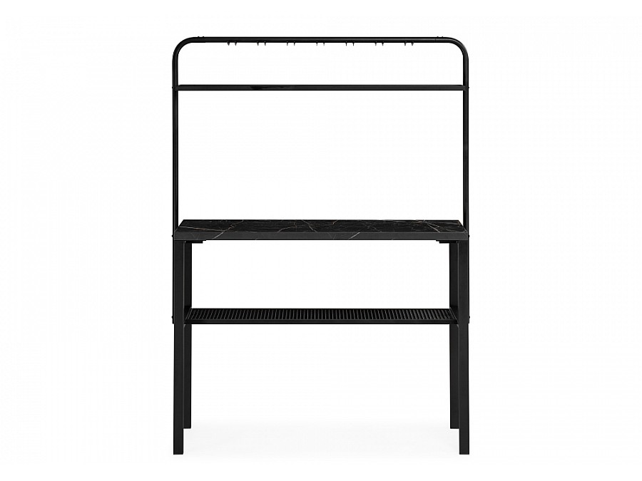 Барный стол Нари 120х50х171 файерстоун / черный матовый