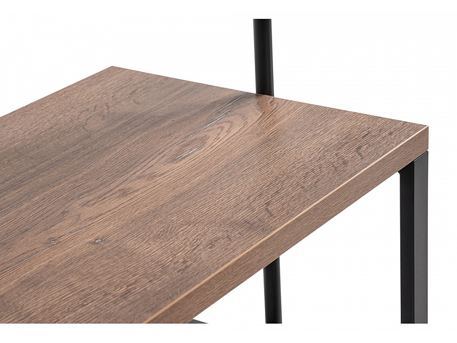 Барный стол Нари 120х50х171 галифакс олово / черный матовый