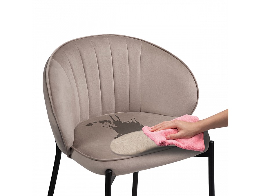 Барный стул Нейл латте / черный