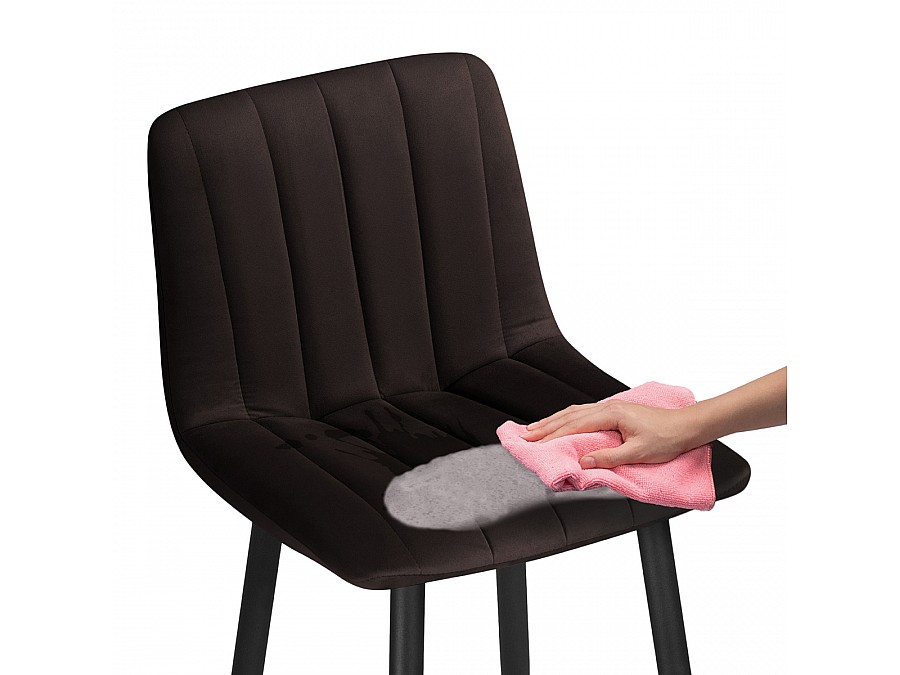 Барный стул Дани коричневый / черный