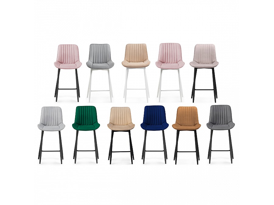 Барный стул Седа К кирпичный / черный