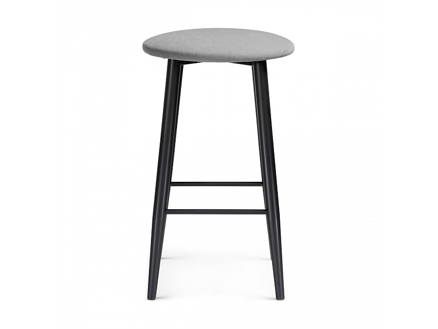 Барный стул Гангток катания сильвер / черный матовый