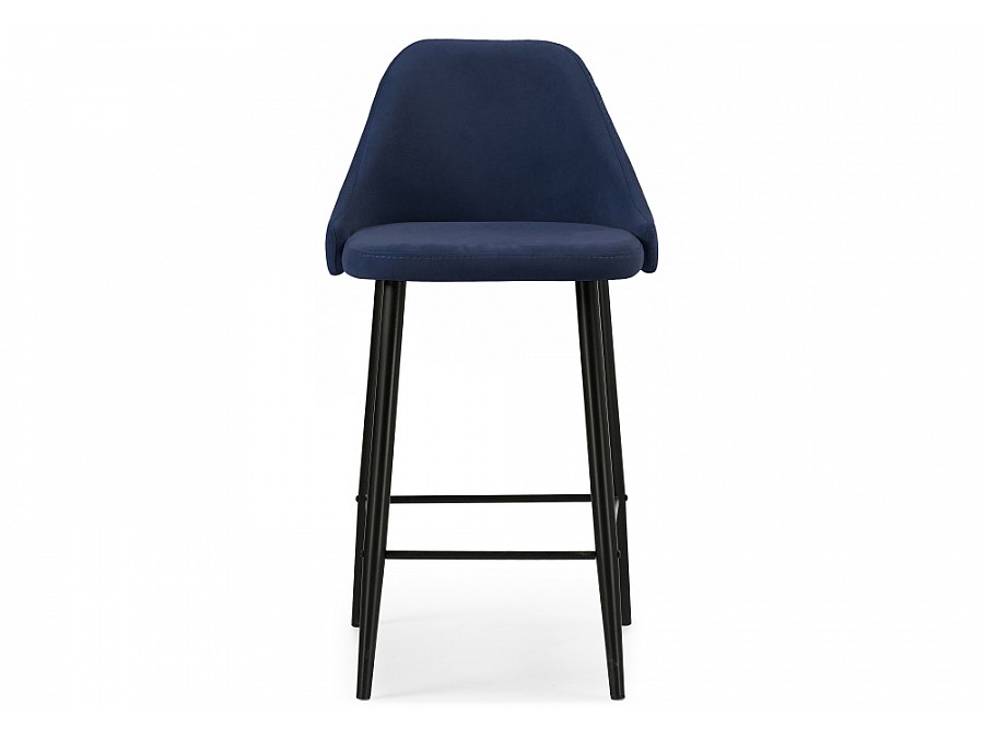 Барный стул Джама темно-синий / черный матовый