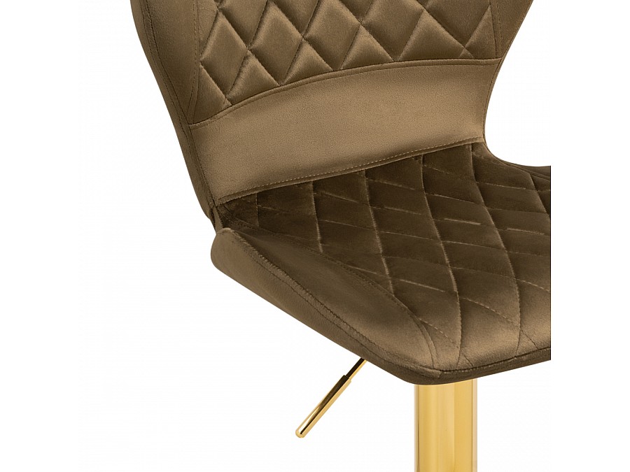 Барный стул Porch cappuccino / gold