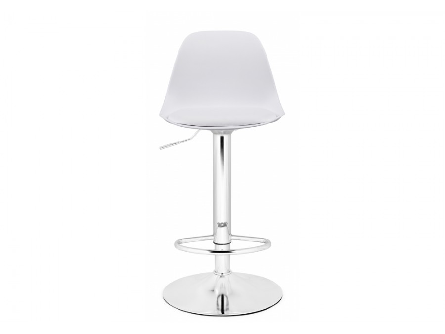 Барный стул Soft white / chrome
