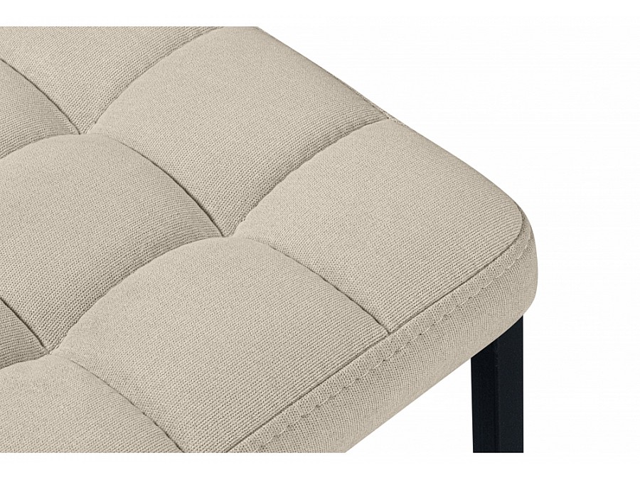 Лофт ткань канди крем / черный матовый