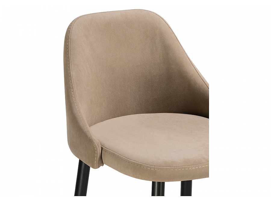 Барный стул Джама бежевый / черный матовый
