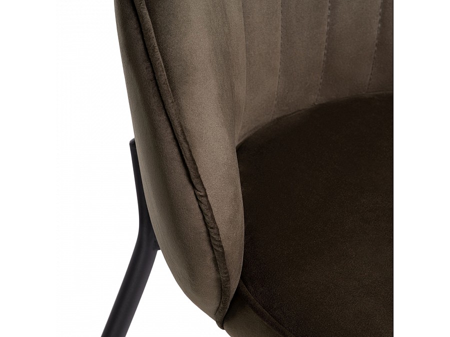 Барный стул Нейл шоколадный / черный