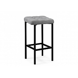 Барный стул Лофт ткань канди грей / черный матовый